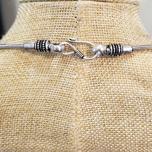 Abalone Shell gemstone, 925 silver, Pendant Necklace - Picture 12 of 12